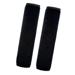 Medsuo 2 Pack Universal Soft and Comfortable Car Seat Belt Pads Harness Pads Pram Strap Covers Backpack Shoulder Pad Automotive Seat Belt Cushion Pad Cover for Adults - Black
