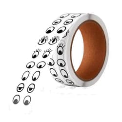 JIAKAI 2000 Pieces Eye Stickers Labels. Eyes Self Adhesive Stickers for DIY Handmade Arts and Crafts Toys and Home Decoration（ Black and White）