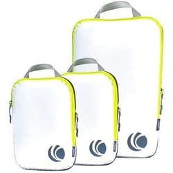 Cipway Compression Packing Cubes Set, Ultralight Expandable Travel Packing Organizers for Carry on Luggage (White 3pcs)