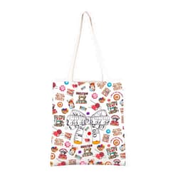 CMNIM Quilting Gifts Quilters Sewer Gift Funny Tape Measure Bow Tote Bag Sewing Lover Seamstress Gift Tailor Gift Fabric Tote