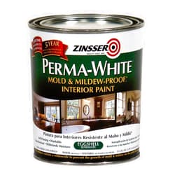 Rust-Oleum 2774 White Zinsser Perma-Mold and Mildew-Proof Interior Eggshell, 1 Quart Can (Pack of 6)