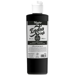 Higgins Black India Pigmented Drawing Ink, 16 Oz Bottle (44203)