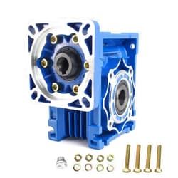 CNCTOPBAOS NMRV040 Worm Gearbox Speed Reducer Ratio 30:1 RV40 NMRV-040 Metal Gearheads Worm Gear Reducer for Nema34 Servo Motor Stepper Motor NMRV40 (30:1)