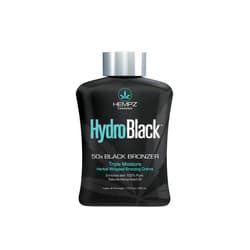 HEMPZ Hydroblack 50X Black Bronzer - Herbal Moisturizing Self Tanning Lotion for Tanning Beds, Beach, Sun 13.5 Fl OZ