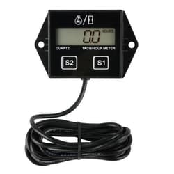 Runleader Digital Hour Meter Tachometer, Maintenance Reminder, Battery Replaceable, Automatically shutdown, Use for ZTR Lawn Mower Tractor Generator Marine Snowmobile.