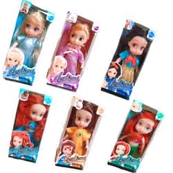 Nuoyi Mini-Salon Doll Princess Set(6pcs), Collector's Edition, Snow White / Bell / Mermaid...for Baby Girls Best Gift and Accompany