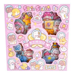 EAMOTOL Kawaii Cute Cartoon Bear Stickers - 100 Sheets Bunny Transparent PET Journaling Supplies Calendar Decals Sticker for Scrapbook Collage Planners Arts Crafts Water Bottle Phone Case Kids DIY