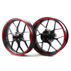 Arashi Red Wheel Rim Strips Tape Stickers Decals Designed for All 17