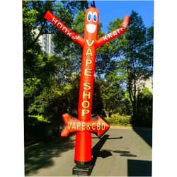 Arrow Dancer 18ft Vape Shop Air Dancer Inflatable - Street-Side Eye-Catching Wacky Waving Puppet Guy - Best for Outdoor Advertising Figure & Boosting Foot Traffic - Grab Attention from Miles Away (Without Blower)