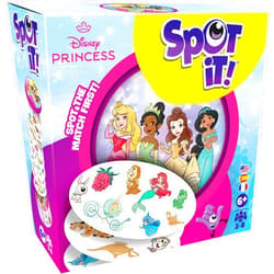 Zygomatic Spot It! Disney Princess Card Game (2024 Refresh) - Eco-Sleeve Edition, 5-in-1 Visual Perception Game for Quick Reflexes and Family Fun, Ages 6+, 2-8 Players, 10 Minute Playtime, Made by Zygomatic