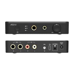 KGUSS Topping A50 III NFCA Headphone amp Pre-Amplifier - SE/BAL Input 6.35mm Single-dended 4.4mm Balanced Jack 3500mW x2 Powerful Output (A50III Black)