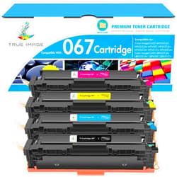 TRUE IMAGE 067 Toner Cartridge Set 067H MF656Cdw MF654Cdw MF650C Compatible for Canon 067 Color ImageCLASS LBP632Cdw LBP633Cdw MF653Cdw MF652Cdw MF651Cw LBP630C LBP631Cw MF655Cdw Printer High Yield Ink 4 Pack