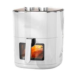 LOVEDELU 10L Large Capacity Air Fryer with Viewing Window,Quick And Oil-Free Non-Stick Basket Intelligent Auto Shutoff,Grey
