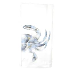 Mary Lake-Thompson Montgomery Street Blue Crab Cotton Flour Sack Dish Towel