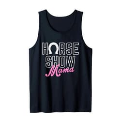 USA Bulle Pferd Western Hobby Beruf Reiten Stier Horse Show Mama Mother's Day Tank Top
