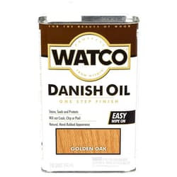 Rust-Oleum Watco 65141 Danish Oil Wood Finish, Quart, Golden Oak