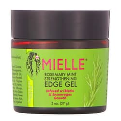 Mielle Organics Rosemary Mint Strengthening Edge Gel, Infused w/ Biotin and Encourages Growth, 2 Ounces