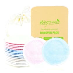 wegreeco Cotton Rounds Reusable -Reusable Bamboo Makeup Remover Pads for All Skin - Bamboo Cotton Cloth for Removing Makeup - Reusable Dog Eye Wipes Tear Stain Remover (Bamboo Velour, 3 Color)