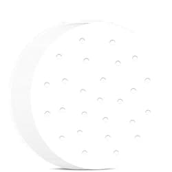 Chmentnanza Air Fryer Disposable Paper Liner, 100 Pcs White Round with Holes Natural Parchment Paper Non-Stick, Air Fryer Liners Cooking Paper, Baking Roasting Microwave Frying Pan