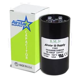 BMI 88-108 uF x 330 VAC - Jard 11962 Start Capacitor - BMI Replacement # 092A088B330BD4A - Made in The USA