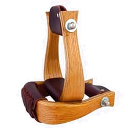 Aime Imports 2 inch Wooden Stirrup Oakwood 2INCH