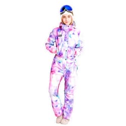 Bluemagic Womens Snowsuit One Pieces Ski Suits Jumpsuits Colorful Coveralls Snowboard Jackets