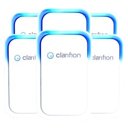 Clarifion - Air Ionizers for Home (6 Pack), Negative Ion Filtration System, Quiet Air Freshener for Bedroom, Office, Kitchen, Portable Air Filter Odor, Smoke Dust, Pets, Eliminator, Mini Air Cleaner