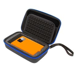 CASEMATIX Travel Case Compatible with RoamWiFi 4G LTE Mobile Hotspot Router, Charging Cable and Other Small Accessories in Shock-Absorbing Foam - Travel Case Only