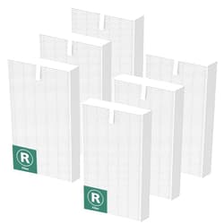Cabiclean HPA300 HEPA Air Purifier Filter R for Honeywell Air Purifier HPA100/200/300 and 5000 Series, 6 Pack True HEPA Filter Compatible with Honeywell R Filter (HRF-R3 & HRF-R2 & HRF-R1)