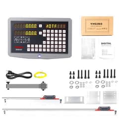 YHSINO 2-axis Kit SDS6-2V Digital Readout KA300 Linear Scale Resolution 0.005mm for Lathe Drilling and Milling Machine Working Stroke 70-1020mm…