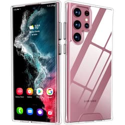 Rayboen for Samsung Galaxy S22 Ultra 5G Case, Durable Crystal Clear Shockproof Protection Phone Cover, Anti-Scratch Hard PC Back for Galaxy S22 Ultra