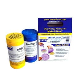 Smooth-On Mold Star 30-1A:1B Mix by Volume Platinum Silicone Rubber - Pint Unit