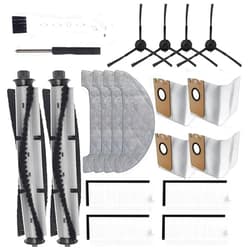 HOMFILBIT Q6 Pro Accessories Kit for HONITURE Q6 Pro, AIRROBO T10+, Neabot N2 Robot Vacuum Replacement Parts, 2 Main Brush, 4 Side Brush, 4 Hepa Filter, 4 Mop Pad, 4 Dust Bag, Screwdriver + cleaning brush
