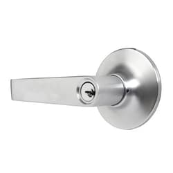 BRINKS Commercial - Light Duty Keyed Door Entry Lever, Satin Chrome Finish - Meets ANSI Grade 2 Standards and is ADA Compliant