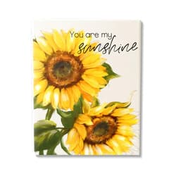 Stupell Industries You Are My Sunshine Sunflower Blooms Canvas Wall Art, Design by Conrad Knutsen