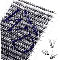 WENDY LASHES Individual Lashes DIY Eyelash Extension 30D Lash Clusters Extensions DD Curl 300PCS Lash Clusters Natural Lashes Super Soft Eyelashes Extension Reusable Wispy Lashes Lash Clusters(300PCS-30D-0.07DD,8-16mm Mixed Tray)