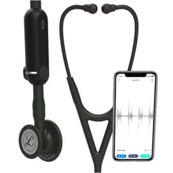 Littmann 3M™ Littmann® CORE Digital Stethoscope, Black Chestpiece, Tube, Stem and Headset, 27 inch, 8480 Littmann CORE Stethoscope