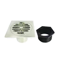 Kingston Brass BSF4262PN Watercourse Shower Drain, Polished Nickel, 3.94 x 3.94 x 1.63