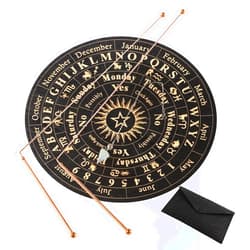 Xmpmrb 99.99% Copper Dowsing Rods - 2PCS Divining Rods+Dowsing Pendulum + Divination Mat- for Ghost Hunting Tools, Divining Water, Treasure, Buried Items Etc