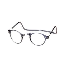 Clic Magnetic Reading Glasses Brooklyn in Grey +2.50