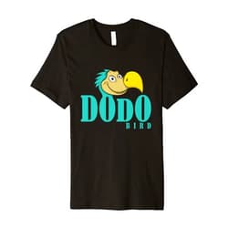 Dodo bird doudo flightless Mauritius agricultural Dodo Writing with Dodo Head Premium T-Shirt
