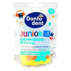 Generic Dontodent Dental Floss Sticks Junior from 6 Years, 32 pcs