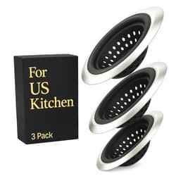NESTINDECOR For OXO Sink Strainer 3 Pack – Silicone Kitchen Sink Drain Strainer, Replacement for OXO Good Grips – Sink Stopper for Kitchen Drain
