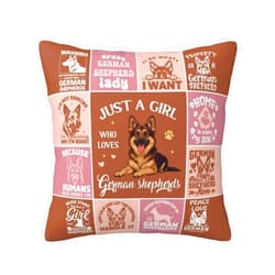 Skizbcw German Shepherd Gifts for Women, Gifts for German Shepherd Owners/Lovers, German Shepherd Decor, German Shepherd Mom/Owner Gifts Throw Pillow Cover 18