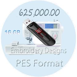Custom Embroidery Embroidery Designs 550,000 PES Format Characters Embroidery Designs for Brother Machine PES Format On USB Memory