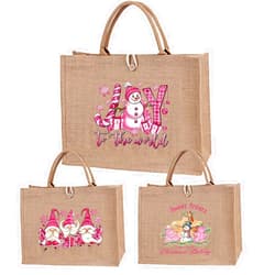 WADAINIS Christmas Gift Bags Reusable Large Weaving Beach Travel Tote Straw Bag for Women