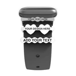 Callancity 3Pcs/Sets Metal Decorative Rings Charms Sparkling Rubber Strap Ornament Compatible for Smart Watch Silicone Straps Series 4/3/2/1 38mm 40mm 42mm 44mm