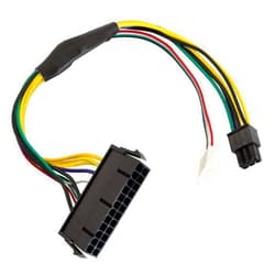 Longdex 30cm/11.8 Inch 24-Pin to 6-Pin 18AWG ATX PSU Power Supply Adapter Cable for HP Z230 Z220 SFF Motherboards