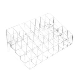 Casafield 40 Slot Acrylic Lipstick & Makeup Organizer - Cosmetic Display Case - Clear