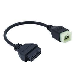 PARANNIC Motorcycle 6Pin to OBD OBD2 Diagnostic Adapter CANBUS Cable for Kawa-saki Motorbike, Compatible with Diagnostic Scanner for Programming Reading Code ECU Tune